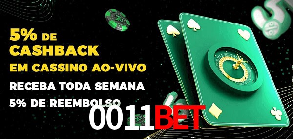 Promoções do cassino ao Vivo 0011bet